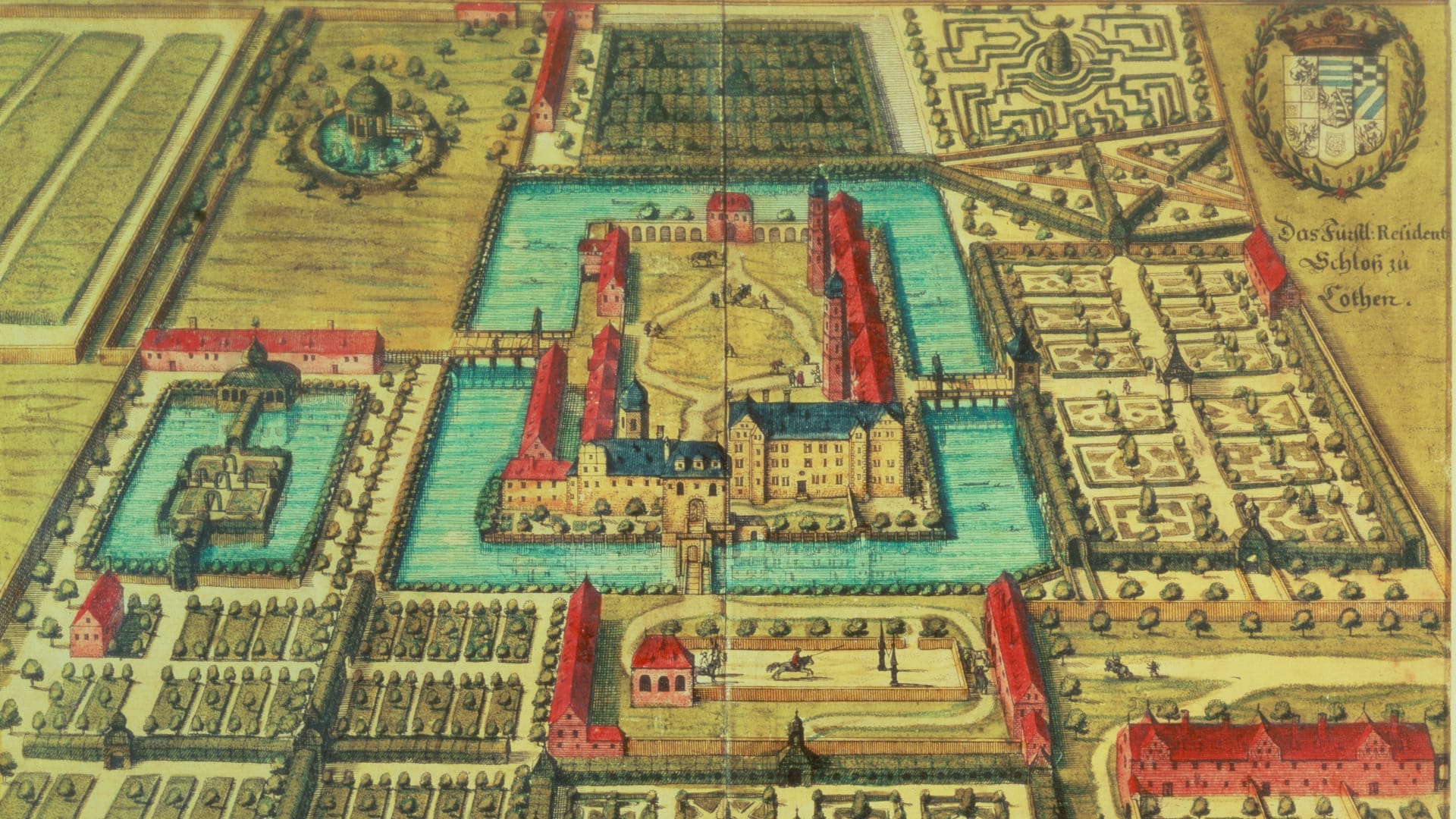 Plan of the grounds of Prince Leopold's palace at Cöthen