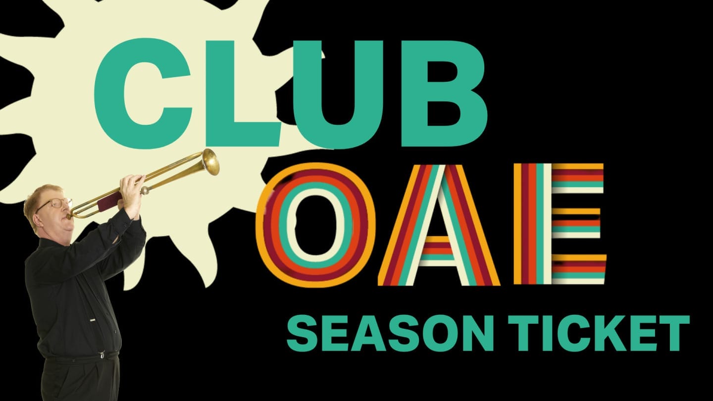 A banner image that reads "CLUB OAE SEASON TICKETS"